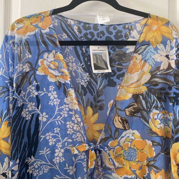 💙NEW Floral/Leopard Print Swim Coverups - Picture 4 of 5